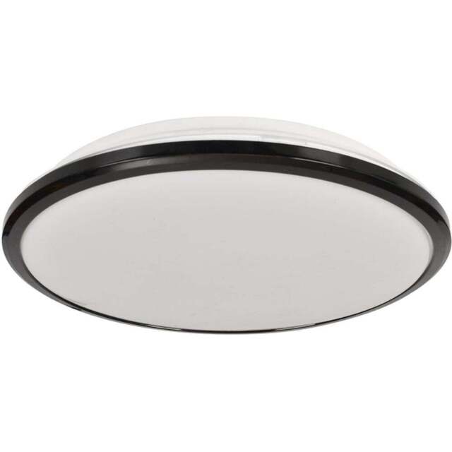 Milagro Terma Black LED Ceiling Lamp 230V - Size: 36 x 36 x 4cm - Wilko - image 1