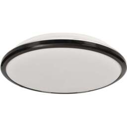 Milagro Terma Black LED Ceiling Lamp 230V - Size: 36 x 36 x 4cm - Wilko