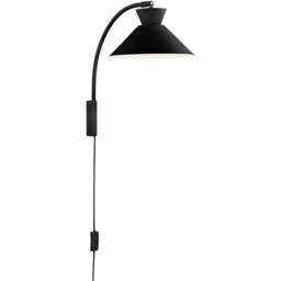 Nordlux Dial Black Wall Light - Size: 40.2 x 25 x 38.5cm - Wilko