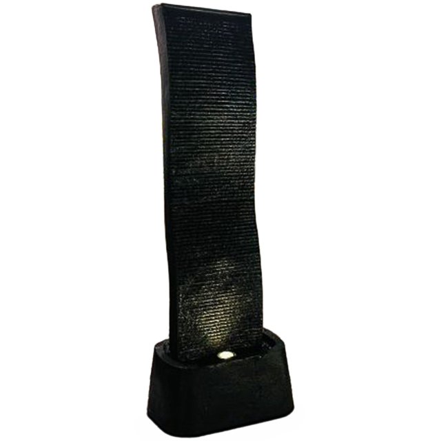 Tranquillity Nior Cascade Oriental LED Solar Water Feature - Size: 110 x 26 x 39cm - Grey - Wilko - image 1