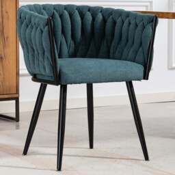Artemis Home Aneta Set of 2 Teal Dining Chairs - Wilko