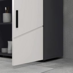 Kleankin 2 Door Light Grey Under Sink Bathroom Cabinet - Size: 60.0 cm x 30.0 cm x 60.0 cmcm - Wilko - thumbnail 4