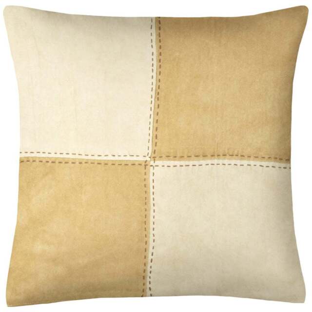 Velosso Faux Square Filled Cushion 43 x 43cm 2 Pack - Brown - Wilko - image 1