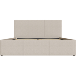 GFW Small Double Natural Hopsack Fabric Side Lift Ottoman Bed with Bonnell Mattress - Cream - Wilko - thumbnail 5