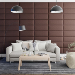Aspire EasyMount Chocolate Yorkshire Knit Upholstered Wall Mounted Headboard Panels 2 Pack - Brown - Aspire Beds - Wilko - thumbnail 4