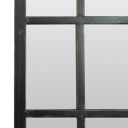 MirrorOutlet Somerley Rustic Arched Garden Mirror 140 x 40.5cm - Size: 140 x 40.5 x 3cm - Black - Wilko - thumbnail 4