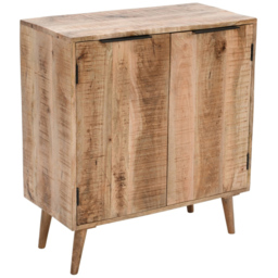 Brooklyn Surrey 2 Door Solid Wood Drinks Cabinet Sideboard - Brown - Wilko - thumbnail 3