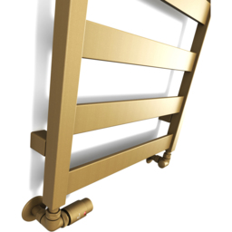 Terma Vivo Brass Heated Towel Rail 2019 BTU 1630 x 500mm - Size: 163 x 50 x 7.2cm - Gold - Wilko - thumbnail 6