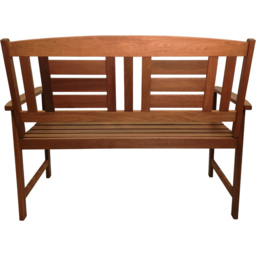 Samuel Alexander Hawkshead Wooden Garden Bench - Size: 2 Seater - Brown - Wilko - thumbnail 5