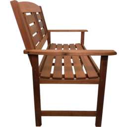 Samuel Alexander Hawkshead Wooden Garden Bench - Size: 2 Seater - Brown - Wilko - thumbnail 4