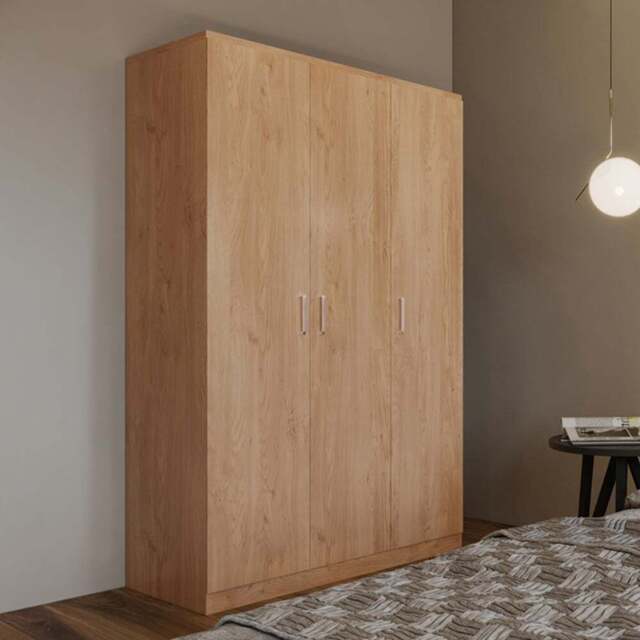 Seconique Dakota 3 Door Oak Effect Wardrobe - Size: 175 x 110 x 48cm - Wilko - image 1