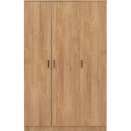 Seconique Dakota 3 Door Oak Effect Wardrobe - Size: 175 x 110 x 48cm - Wilko - thumbnail 4