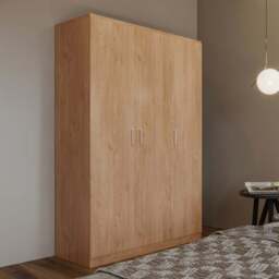 Seconique Dakota 3 Door Oak Effect Wardrobe - Size: 175 x 110 x 48cm - Wilko - thumbnail 1