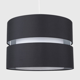 ValueLights Sophia 2-Tier Black and White Large Ceiling Light Shade - Size: 35 x 24 x 35cm - Wilko - thumbnail 4