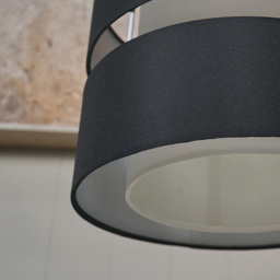 ValueLights Sophia 2-Tier Black and White Large Ceiling Light Shade - Size: 35 x 24 x 35cm - Wilko - thumbnail 6