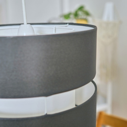 ValueLights Sophia 2-Tier Black and White Large Ceiling Light Shade - Size: 35 x 24 x 35cm - Wilko - thumbnail 5