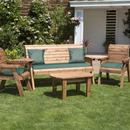 Charles Taylor 5 Seater Multi Set Companion Seat with Green Cushions - Wilko - thumbnail 3