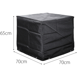 Cozy Bay EZBreathe Malta Black Side Table Cover - Size: 65 x 70 x 70cm - Wilko - thumbnail 6