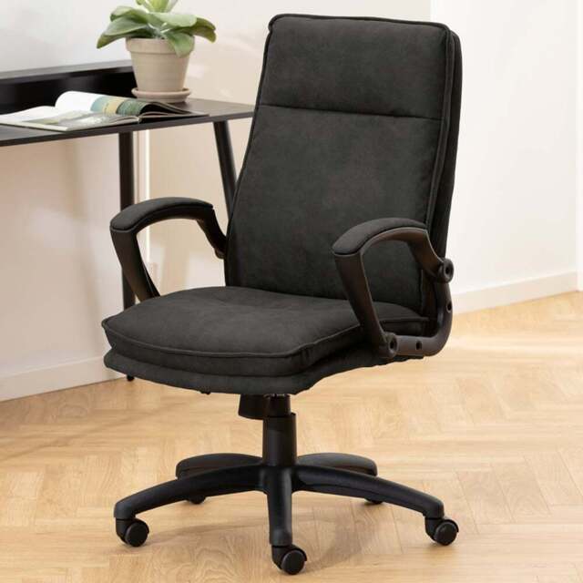 Florence Brad Black Swivel Chair - Furniture To Go - Wilko - image 1