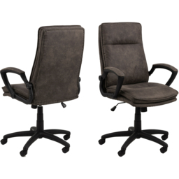 Florence Brad Black Swivel Chair - Furniture To Go - Wilko - thumbnail 5