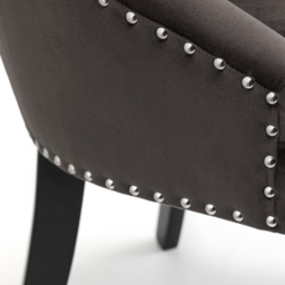 Julian Bowen Veneto Set of 2 Knockerback Chair - Grey - Wilko - thumbnail 7