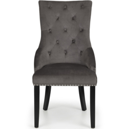 Julian Bowen Veneto Set of 2 Knockerback Chair - Grey - Wilko - thumbnail 4