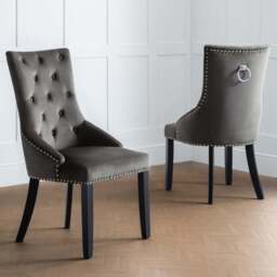 Julian Bowen Veneto Set of 2 Knockerback Chair - Grey - Wilko - thumbnail 1
