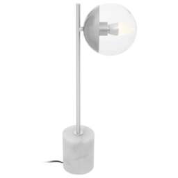 Premier Housewares Chrome Finish Table Lamp - Size: 22 x 15 x 56cm - Silver - Wilko