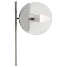 Premier Housewares Chrome Finish Table Lamp - Size: 22 x 15 x 56cm - Silver - Wilko - thumbnail 7