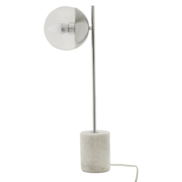 Premier Housewares Chrome Finish Table Lamp - Size: 22 x 15 x 56cm - Silver - Wilko - thumbnail 4