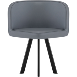 Comfy Living Metal 4 Seater Dining Set Black and Grey - Wilko - thumbnail 4