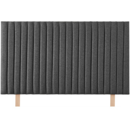 Aspire Furniture Catherine Lansfield Soho Double Charcoal Saxon Twill Headboard - Grey - Aspire Beds - Wilko - thumbnail 3