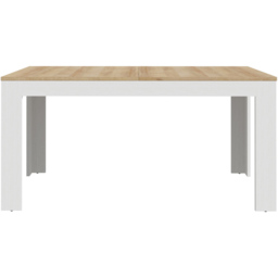 Florence Bohol 4 Seater Extending Dining Table Riviera Oak and White - Brown - Wilko - thumbnail 4