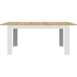 Florence Bohol 4 Seater Extending Dining Table Riviera Oak and White - Brown - Wilko - thumbnail 6