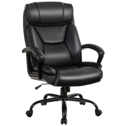 Costway Black PU Leather Executive Office Chair - Size: 88 x 62 x 36cm - Wilko - thumbnail 3