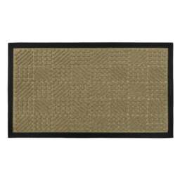 JVL Beige Firth Rubber Doormat 40 x 70cm - Brown - JVL Homewares - Wilko - thumbnail 1