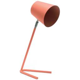 ValueLights Woody Blush Pink Dome Shade Freestanding LED Table Lamp - Size: 36 x 19 x 14cm - Wilko - thumbnail 1