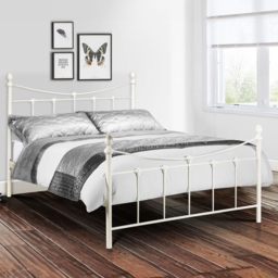 Julian Bowen Rebecca Single Stone White Bed - Wilko