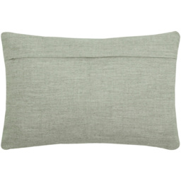 Voyage Maison Bamboo Limestone Embroidered Feather Rich Cushion 40 x 60cm - Size: 60 x 40cm - Green - Wilko - thumbnail 4
