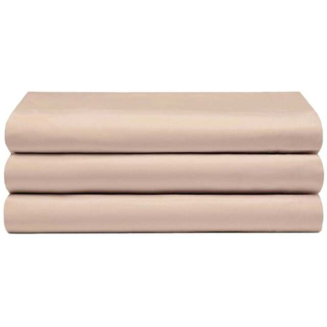 Serene Double Honeydew Flat Bed Sheet - Cream - Wilko - image 1