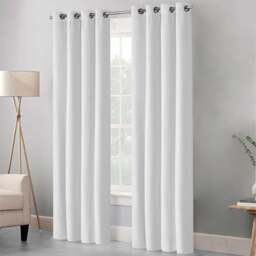 Velosso Waffle White Blackout Curtains 137 x 168cm - Size: W 168 x D 137cm - Wilko - thumbnail 1