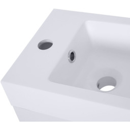 Kleankin Bathroom Cabinet Washstand - Size: 50 x 86 x 25cm - White - Wilko - thumbnail 5