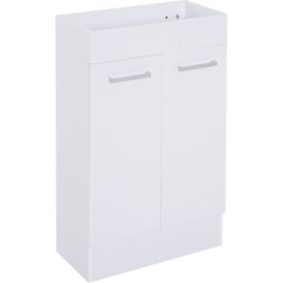 Kleankin Bathroom Cabinet Washstand - Size: 50 x 86 x 25cm - White - Wilko - thumbnail 3