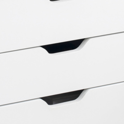 Portland Vinsetto 7 Drawer White Vertical Filing Cabinet - Size: 7 Drawers - Wilko - thumbnail 4