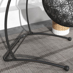 Outsunny Black Metal C Shape Hammock Chair Stand - Size: 1 Seater - Wilko - thumbnail 4