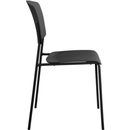 Core Products Academy Set of 2 Black Plastic Kitchen Chair - Wilko - thumbnail 6