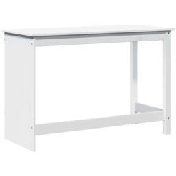 vidaXL Minimalist Compact Pine Wood Desk White - Size: 75 x 112 x 50cm - Wilko - thumbnail 5