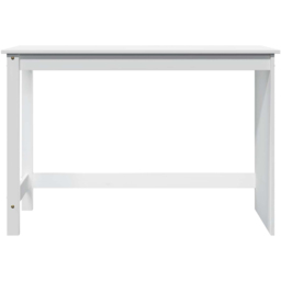 vidaXL Minimalist Compact Pine Wood Desk White - Size: 75 x 112 x 50cm - Wilko - thumbnail 4