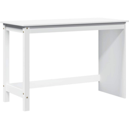vidaXL Minimalist Compact Pine Wood Desk White - Size: 75 x 112 x 50cm - Wilko - thumbnail 3