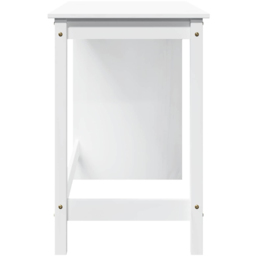 vidaXL Minimalist Compact Pine Wood Desk White - Size: 75 x 112 x 50cm - Wilko - thumbnail 6